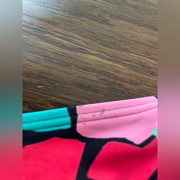 Aerie Swim Bottoms Black with Colorful Floral - Picture 4 of 5